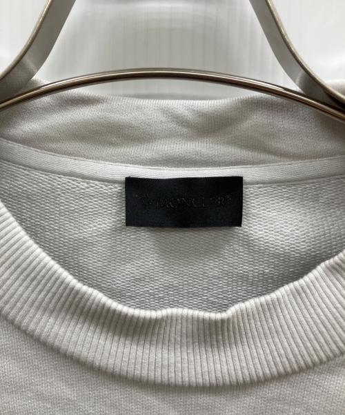 MONCLER（モンクレール）MONCLER (モンクレール) MAGLIA GIROCOLLO スウェット ホワイト サイズ:Mの古着・服飾アイテム