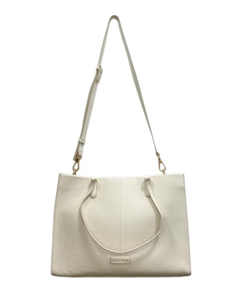 COLE HAAN（コールハーン）COLE HAAN (コールハーン) スモール3IN1トートバッグ アイボリーの古着・服飾アイテム