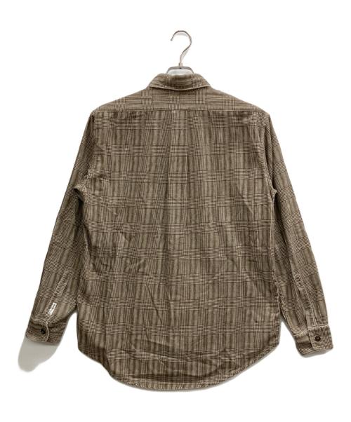C.P COMPANY（シーピーカンパニー）C.P COMPANY (シーピーカンパニー) ウールチェックシャツ ブラウン サイズ:2の古着・服飾アイテム