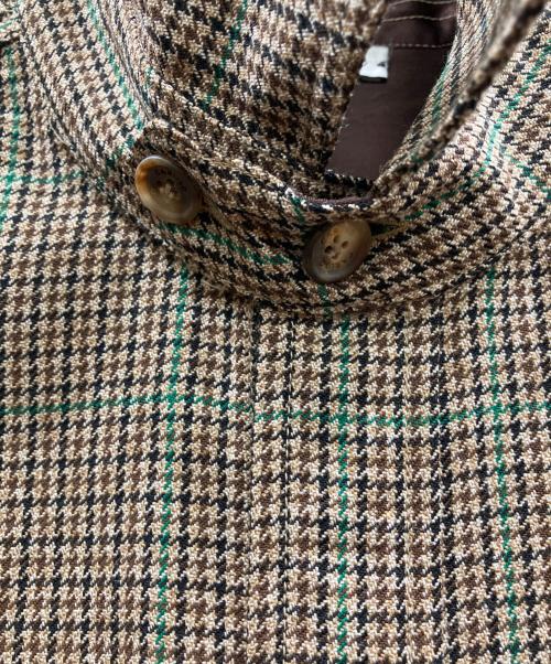 CARUSO（カルーゾ）CARUSO (カルーゾ) UNITED ARROWS & SONS (ユナイテッドアローズ＆サンズ) 別注ウールチェックシャツ ブラウン サイズ:2の古着・服飾アイテム