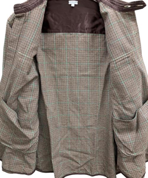 CARUSO（カルーゾ）CARUSO (カルーゾ) UNITED ARROWS & SONS (ユナイテッドアローズ＆サンズ) 別注ウールチェックシャツ ブラウン サイズ:2の古着・服飾アイテム