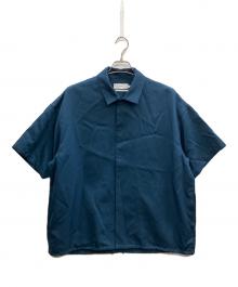 Graphpaper（グラフペーパー）の古着「RESIN WOOL COACH SHIRTS」｜ネイビー