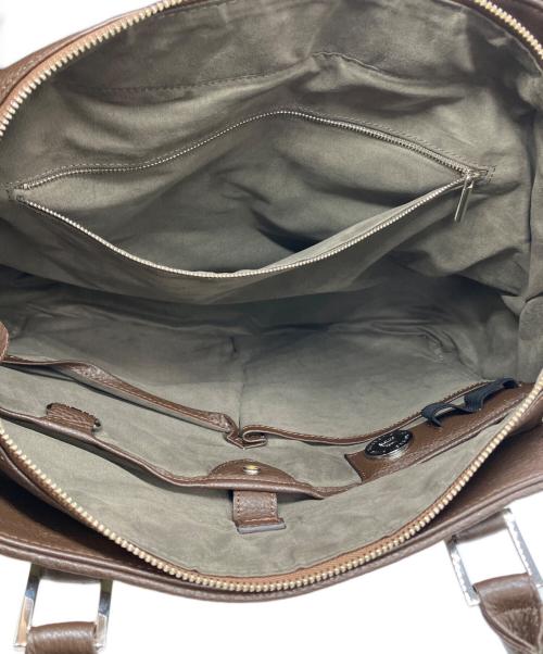 PELLE MORBIDA（ペッレモルビダ）PELLE MORBIDA (ペッレモルビダ) スウェード切り替えレザートートバッグ ブラウン×カーキの古着・服飾アイテム