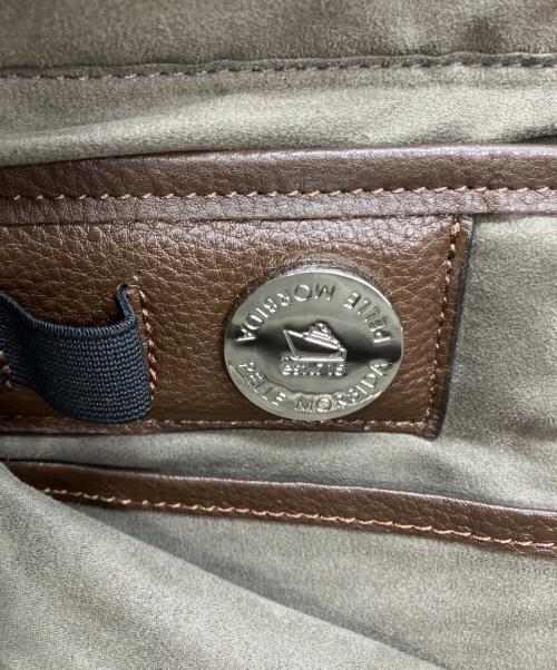 PELLE MORBIDA（ペッレモルビダ）PELLE MORBIDA (ペッレモルビダ) スウェード切り替えレザートートバッグ ブラウン×カーキの古着・服飾アイテム