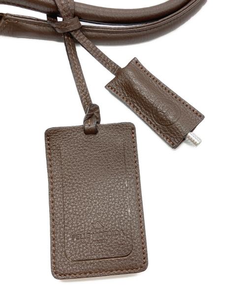 PELLE MORBIDA（ペッレモルビダ）PELLE MORBIDA (ペッレモルビダ) スウェード切り替えレザートートバッグ ブラウン×カーキの古着・服飾アイテム