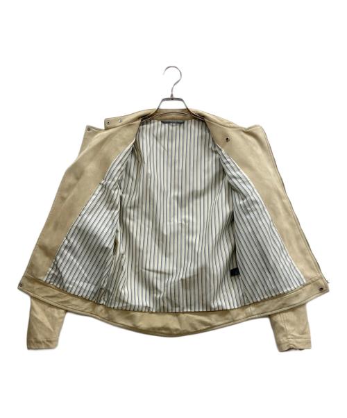 CCP（シ－シ－ピ－）CCP (シ－シ－ピ－) ライダースジャケット ベージュ サイズ:Sの古着・服飾アイテム