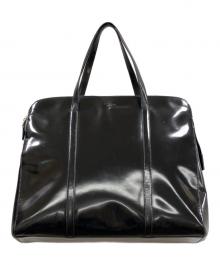 PRADA（プラダ）の古着「パテントレザートートバッグ」｜ブラック