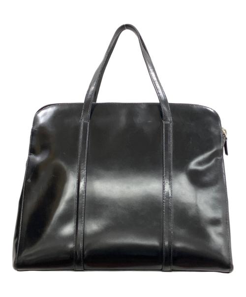 PRADA（プラダ）PRADA (プラダ) パテントレザートートバッグ ブラックの古着・服飾アイテム