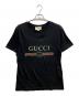GUCCI（グッチ）の古着「ロゴ ウォッシュドTシャツ」｜ブラック
