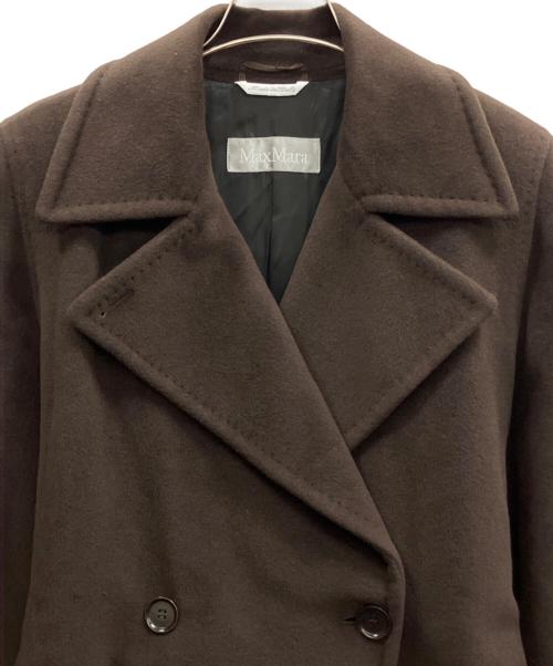 MaxMara（マックスマーラ）MaxMara (マックスマーラ) ウールアンゴラトレンチコート ブラウン サイズ:40の古着・服飾アイテム