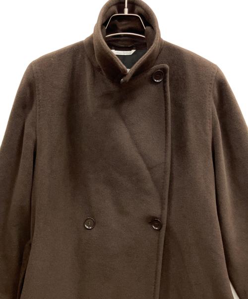MaxMara（マックスマーラ）MaxMara (マックスマーラ) ウールアンゴラトレンチコート ブラウン サイズ:40の古着・服飾アイテム
