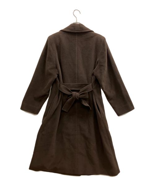 MaxMara（マックスマーラ）MaxMara (マックスマーラ) ウールアンゴラトレンチコート ブラウン サイズ:40の古着・服飾アイテム
