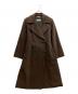 MaxMara（マックスマーラ）の古着「ウールアンゴラトレンチコート」｜ブラウン