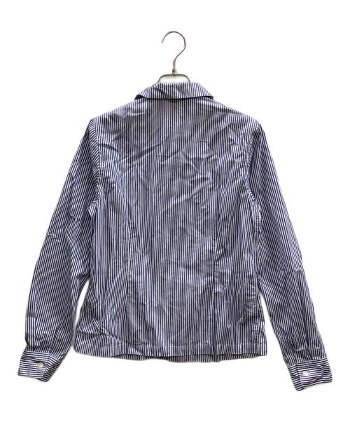 COMME des GARCONS COMME des GARCONS（コムデギャルソン コムデギャルソン）COMME des GARCONS COMME des GARCONS (コムデギャルソン コムデギャルソン) 丸襟ストライプシャツ ブルー×ホワイト サイズ:Sの古着・服飾アイテム