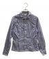 COMME des GARCONS COMME des GARCONS（コムデギャルソン コムデギャルソン）の古着「丸襟ストライプシャツ」｜ブルー×ホワイト