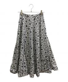 ROBE DE CHAMBRE COMME DES GARCONS（ローブドシャンブル コムデギャルソン）の古着「花柄スカート」｜ホワイト