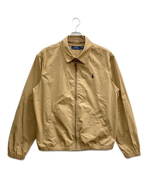 POLO RALPH LAUREN（ポロ・ラルフローレン）POLO RALPH LAUREN (ポロ・ラルフローレン) スイングトップブルゾン ベージュ サイズ:Lの古着・服飾アイテム