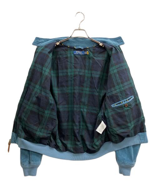 POLO RALPH LAUREN（ポロ・ラルフローレン）POLO RALPH LAUREN (ポロ・ラルフローレン) コーデュロイハリントンジャケット ブルー サイズ:Mの古着・服飾アイテム