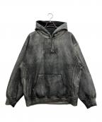 SUPREME×MM6 Maison Margielaシュプリーム×エムエムシックスメゾンマルジェラ）の古着「Foil Box Logo Hooded Sweatshirt」｜グレー