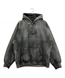SUPREME×MM6 Maison Margiela（シュプリーム×エムエムシックスメゾンマルジェラ）の古着「Foil Box Logo Hooded Sweatshirt」｜グレー