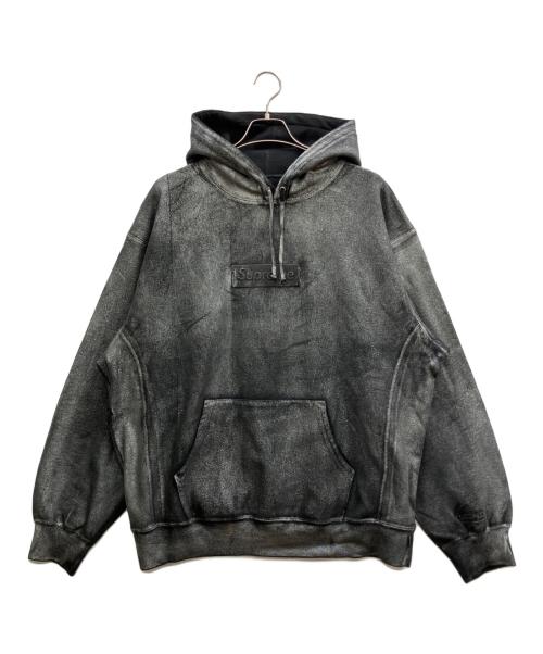 SUPREME（シュプリーム）SUPREME (シュプリーム) MM6 Maison Margiela (エムエムシックスメゾンマルジェラ) Foil Box Logo Hooded Sweatshirt グレー サイズ:XLの古着・服飾アイテム