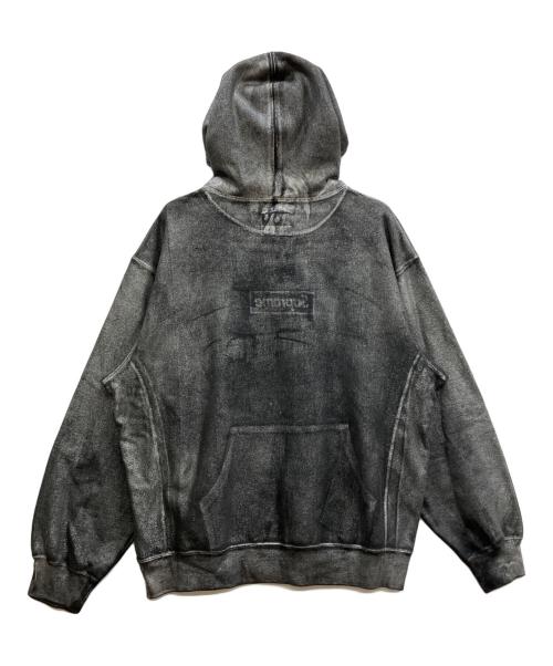 SUPREME（シュプリーム）SUPREME (シュプリーム) MM6 Maison Margiela (エムエムシックスメゾンマルジェラ) Foil Box Logo Hooded Sweatshirt グレー サイズ:XLの古着・服飾アイテム
