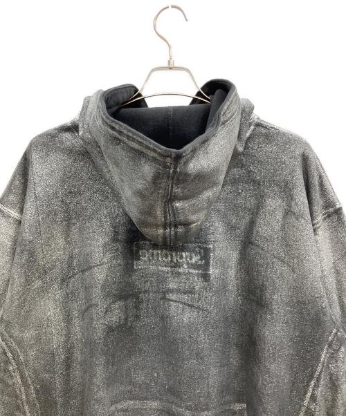 SUPREME（シュプリーム）SUPREME (シュプリーム) MM6 Maison Margiela (エムエムシックスメゾンマルジェラ) Foil Box Logo Hooded Sweatshirt グレー サイズ:XLの古着・服飾アイテム