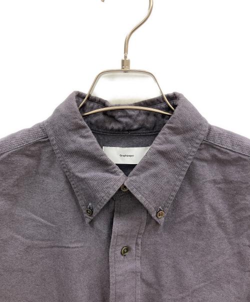 Graphpaper（グラフペーパー）Graphpaper (グラフペーパー) Oxford Oversized B.D Shirt グレー サイズ:O/S(One Size)の古着・服飾アイテム