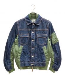 sacai×A.P.C.（サカイ×アーペーセー）の古着「EIMI DENIM JACKET」｜カーキ×インディゴ
