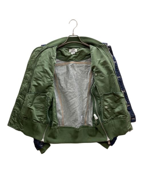 sacai（サカイ）sacai (サカイ) A.P.C. (アーペーセー) EIMI DENIM JACKET カーキ×インディゴ サイズ:XXSの古着・服飾アイテム
