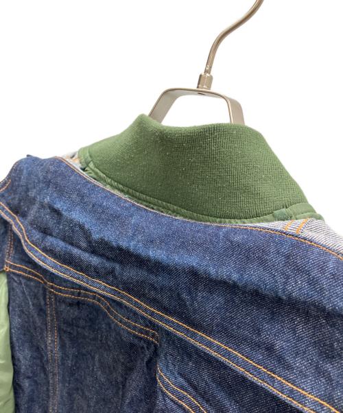 sacai（サカイ）sacai (サカイ) A.P.C. (アーペーセー) EIMI DENIM JACKET カーキ×インディゴ サイズ:XXSの古着・服飾アイテム