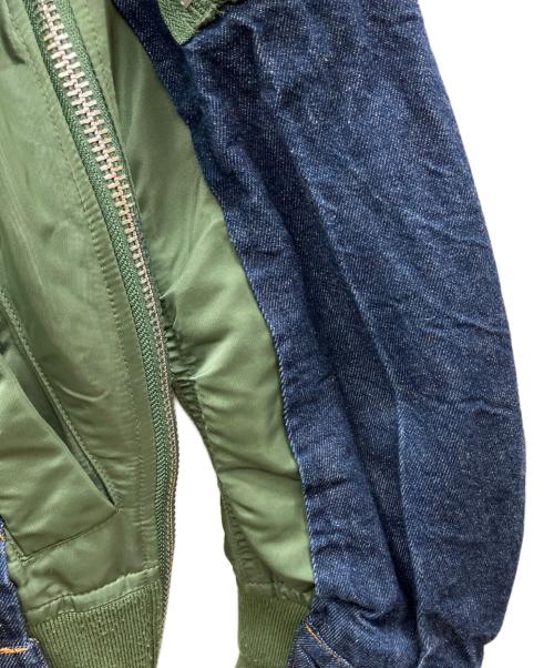 sacai（サカイ）sacai (サカイ) A.P.C. (アーペーセー) EIMI DENIM JACKET カーキ×インディゴ サイズ:XXSの古着・服飾アイテム