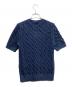 POLO RALPH LAUREN (ポロ・ラルフローレン) 半袖ケーブルニットカーディガン ネイビー サイズ:M：10000円