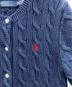 中古・古着 POLO RALPH LAUREN (ポロ・ラルフローレン) 半袖ケーブルニットカーディガン ネイビー サイズ:M：10000円