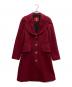Vivienne Westwood RED LABEL（ヴィヴィアンウエストウッドレッドレーベル）の古着「オーブボタン丸襟ウールロングコート」｜レッド