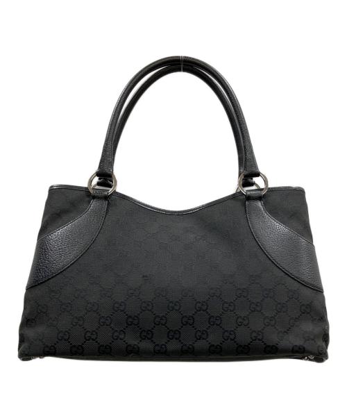 GUCCI（グッチ）GUCCI (グッチ) GGキャンバストートバッグ ブラックの古着・服飾アイテム