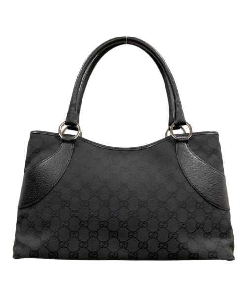 GUCCI（グッチ）GUCCI (グッチ) GGキャンバストートバッグ ブラックの古着・服飾アイテム
