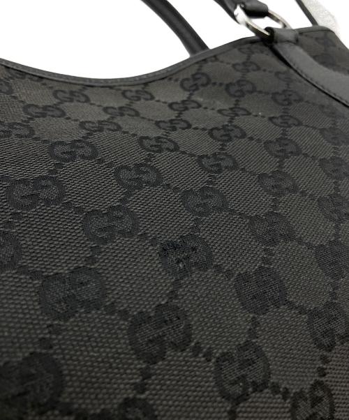 GUCCI（グッチ）GUCCI (グッチ) GGキャンバストートバッグ ブラックの古着・服飾アイテム
