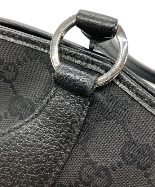 GUCCI（グッチ）GUCCI (グッチ) GGキャンバストートバッグ ブラックの古着・服飾アイテム