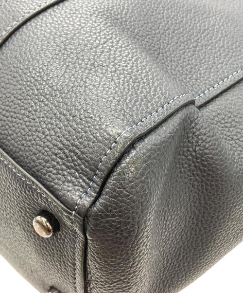 COACH（コーチ）COACH (コーチ) ダブルハンドルトートバッグ ネイビーの古着・服飾アイテム