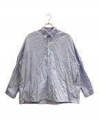 Graphpaperグラフペーパー）の古着「Seersucker Pullover Shirt」｜ブルー