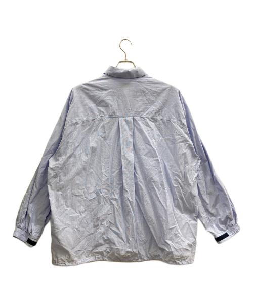 Graphpaper（グラフペーパー）Graphpaper (グラフペーパー) Seersucker Pullover Shirt ブルー サイズ:1の古着・服飾アイテム