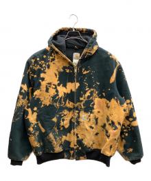 CarHartt（カーハート）の古着「ブリーチ加工アクティブジャケット」｜ブラック×ベージュ