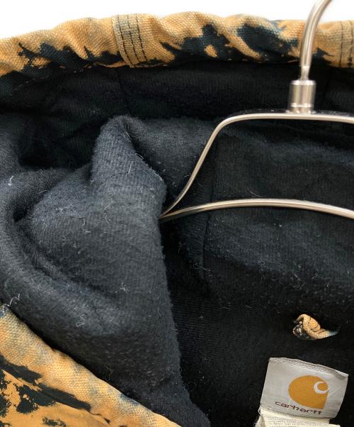 CarHartt（カーハート）CarHartt (カーハート) ブリーチ加工アクティブジャケット ブラック×ベージュ サイズ:XLの古着・服飾アイテム