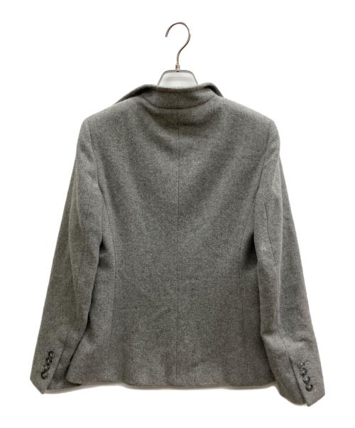 MaxMara（マックスマーラ）MaxMara (マックスマーラ) カシミヤ2Bジャケット グレー サイズ:40の古着・服飾アイテム