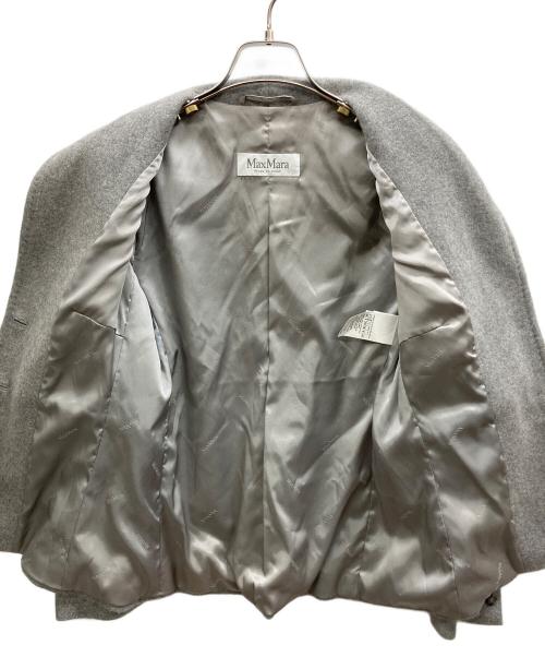MaxMara（マックスマーラ）MaxMara (マックスマーラ) カシミヤ2Bジャケット グレー サイズ:40の古着・服飾アイテム