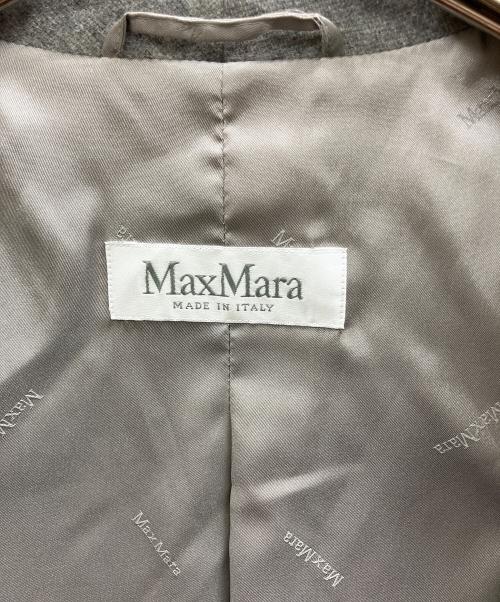 MaxMara（マックスマーラ）MaxMara (マックスマーラ) カシミヤ2Bジャケット グレー サイズ:40の古着・服飾アイテム