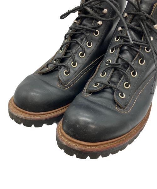 RED WING（レッドウィング）RED WING (レッドウィング) ラインマンブーツ ブラック サイズ:SIZE US8 1/2 Dの古着・服飾アイテム