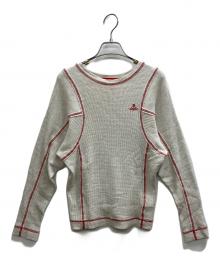 Vivienne Westwood RED LABEL（ヴィヴィアンウエストウッドレッドレーベル）の古着「ワッフルカットソー」｜グレー