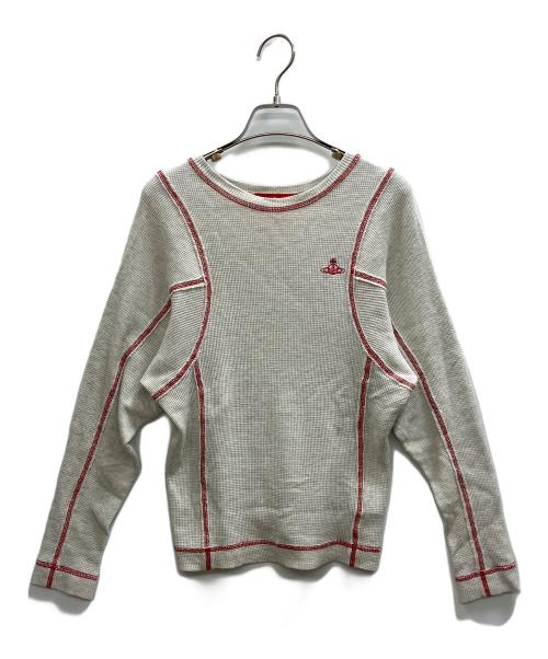 Vivienne Westwood RED LABEL（ヴィヴィアンウエストウッドレッドレーベル）Vivienne Westwood RED LABEL (ヴィヴィアンウエストウッドレッドレーベル) ワッフルカットソー グレー サイズ:00の古着・服飾アイテム